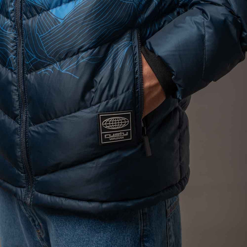 Campera De Abrigo Rusty Positan Blanca Hombre