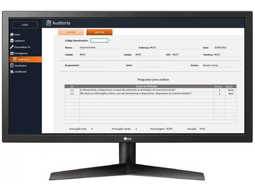 Planilha Excel - Auditória 5s - Método Kaizen