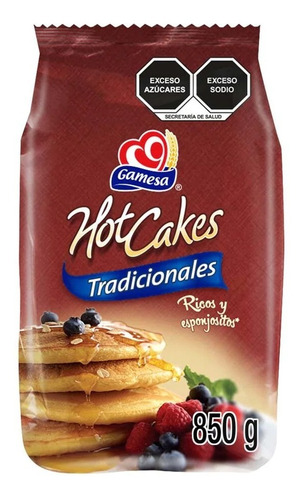 Caja Harina Hot Cakes Gamesa Tradicional 10 Bolsas De 850 Gr