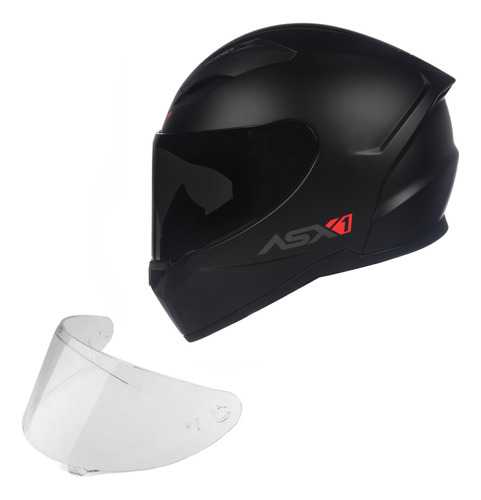 Capacete Asx City + Viseira Extra Moto Masculino Feminino