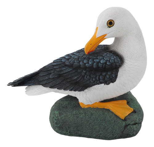 Estatua De Resina Con Escultura De Gaviota, Figura De Pájaro