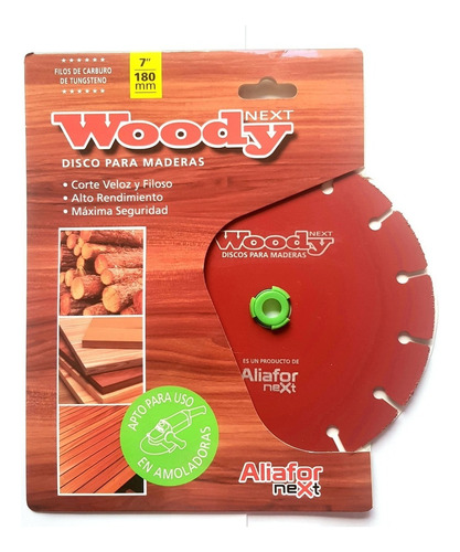 Disco Corte Madera 180mm Aliafor Woody Dm-7