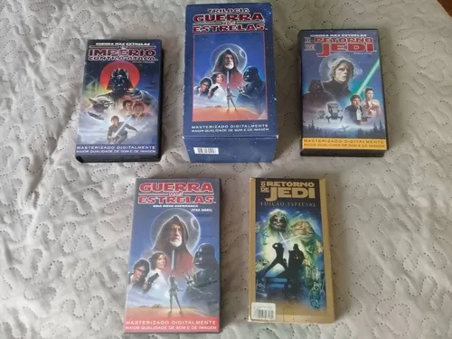 Box Guerra Nas Estrelas Vhs Masterizado Trilog + Ed Especial