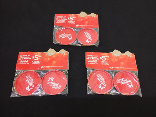 Colección Colguijes Fichas Coca Cola Navidad 6pz Sellado (Usado)