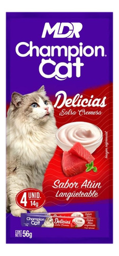 Champion Cat Delicias Cremosas Atún 56gr | Distribuidora Mdr