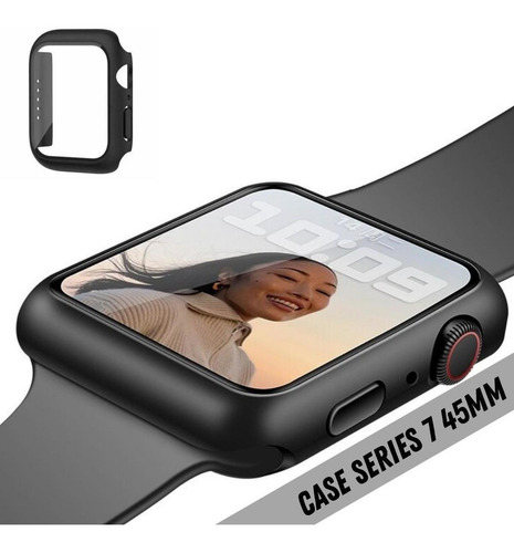 Imagem 1 de 3 de Case De Proteção Integrado Para Apple Watch Série 7 41/45mm