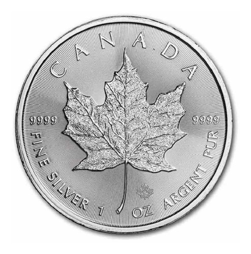 Onza Troy De Plata Pureza .9999 Hoja De Maple Canada 2022