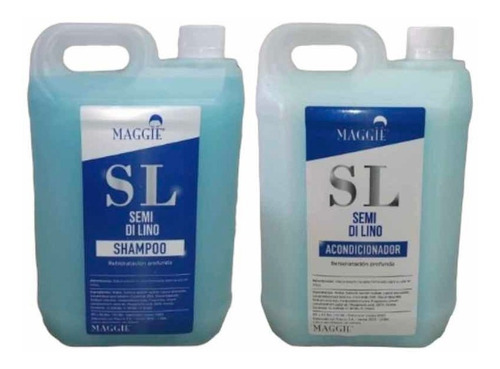 Shampoo Y Acondicionador Maggie Semi Di Lino X 5 Litros 