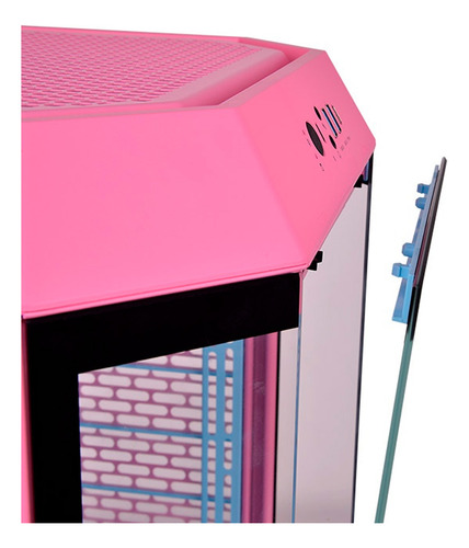 Gabinete The Tower 300 Rosa Bubble 2 Fans 140mm