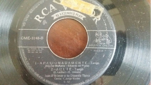 Vinilo Ep De  Juan D'arienzo Apasionadamente ( G115