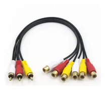 Comprar Divisor De Cables Rca Duttek, Divisor Av 3 Rca Macho Jack A 