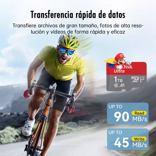 1tb Memoria Micro Sd Para Nintendo Switch 4k 100 Mb/s Tarjeta De Memoria Microsd Para Nintendo Switch De Adaptador Sd Incluido Adaptador Usb Incluido
