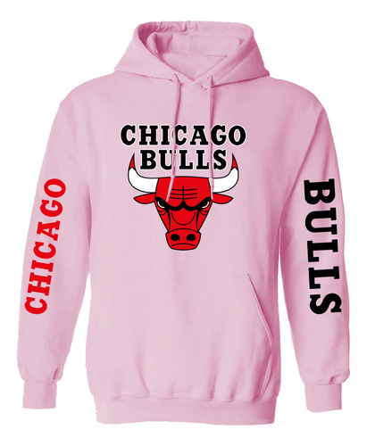 Sudadera Modelo Chicago Bulls Pink Unisex