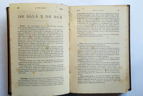 Loto Blanco Anuario De Teosofia Barcelona 1917 Blavatsky (Usado)