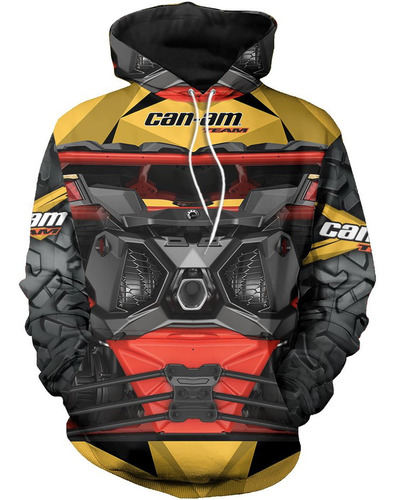 Can Am Off Road 3d Sudadera Con Capucha Con Estampado Integr