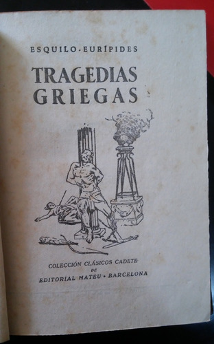 Esquilo Euripides - Tragedias Griegas Empastado 1958
