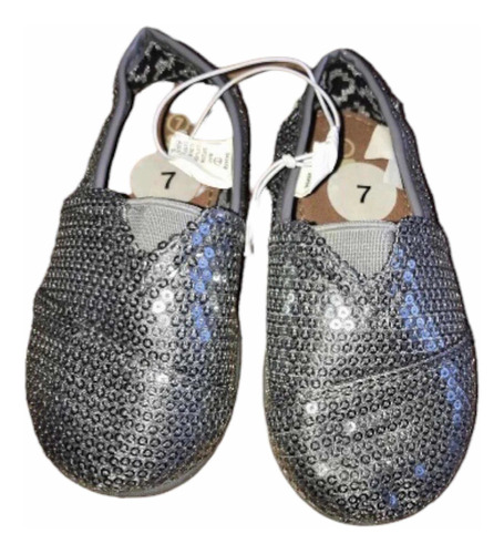 Zapatos  Fashion Infantil Con Lentejuelas. Nro 25