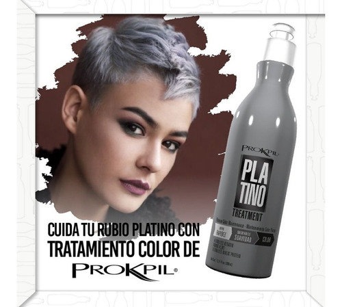 Imagen 2 de 3 de Prokpil Platino Matizante 300ml