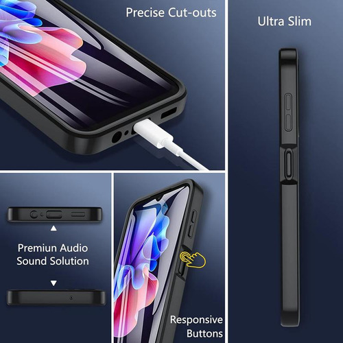 Funda Protectora De Pantalla 360 De Cuerpo Completo Transparente Para Samsung Galaxy A05 A05s A15 A25 A35 A55, Funda De Teléfono A Prueba De Golpes