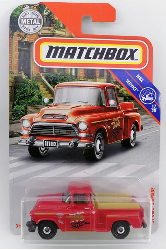 Matchbox '57 Gmc Stepside Camioneta Pickup Roja 17/20