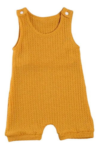 Mameluco Musculosa Enterizo Para Bebe Niño Waffle Algodon