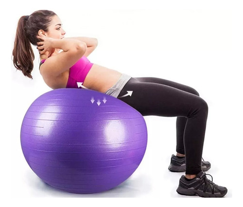 Pelota Para Ejercicio Pilates 70 Cm Aerobics + Inflador