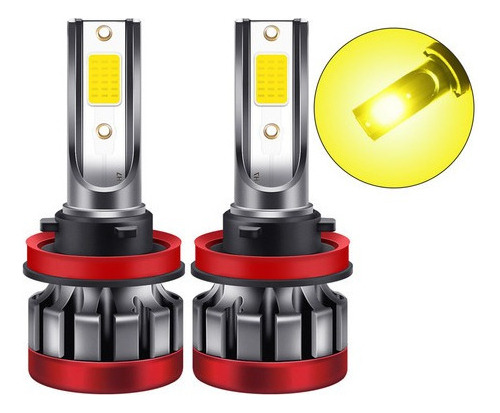 2 Bombillas H8/h11 Led Antiniebla 3000 K Yellow 3000 Lumen