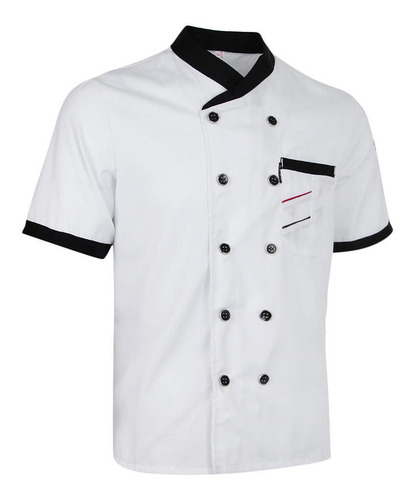 Imagen 9 de 12 de 2 Piezas De Uniforme De Chef De La Industria, Abrigo De