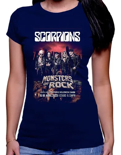 Camiseta scorpions mujer new arrivals
