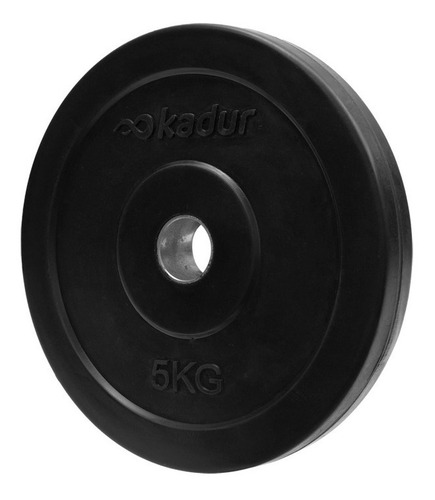 Imagen 2 de 6 de Disco Hierro Recubierto Goma 5 Kg Pesas Fit Funcional Gym