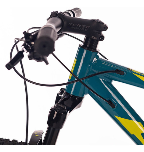 Mountain bike Sense Fun Evo 2023 aro 29 L 18v freios de disco hidráulico câmbios Shimano Altus M2020 y Shimano Alivio M3100 Shadow cor acqua