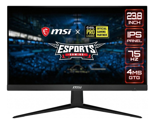 Monitor gamer MSI Optix G241V led 23.8" negro 100V/240V