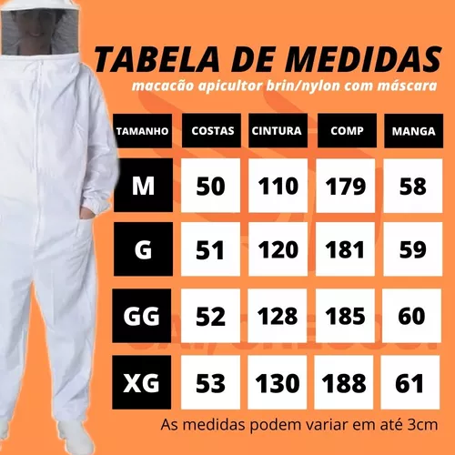 Roupa de proteção de apicultura com luvas G/GG/2GG, respirável e