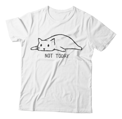 Remera Gatito Not Today 100% Algodon Icaro Remeras Local 