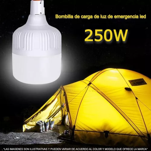 Foco Led Recargable Usb Lampara Emergencia 50w Con 3 Niveles