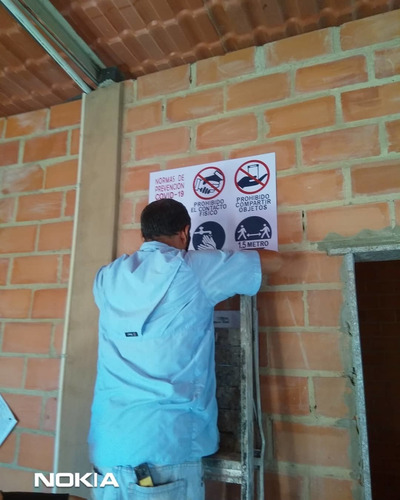 Imagen 2 de 10 de Señalización Bioseguridad Covid Avisos Letreros Oferta
