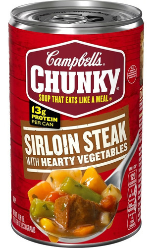 Sopa Campbell's Chunky Sirloin With Vegetables 6 Pack