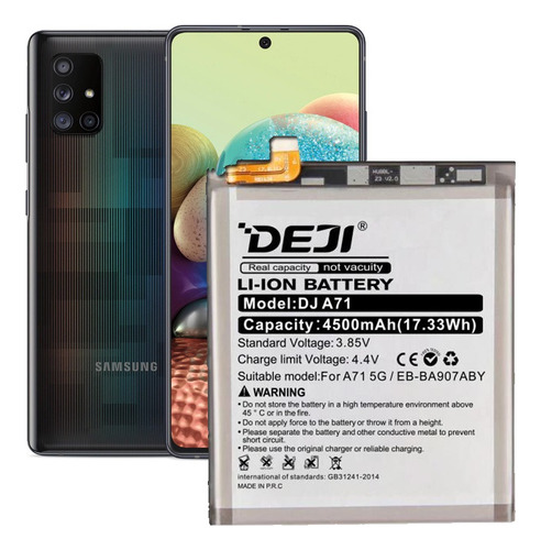 Batería Litio Para Samsung Galaxy A71 5g 4500mah Marca Deji 
