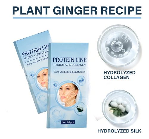 Profirm - Hilo De Proteína Soluble Coreano, Instalift Conjunto De Levantamiento De Hilos De Proteína Coreana, Reduce Las Líneas Finas Hidratan Profundamente La Piel, Hilo De Colágeno Absorbente Para