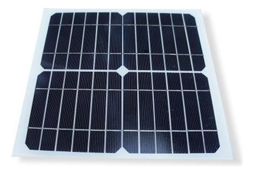 Panel Solar Sin Marco 10w Monocristalino Con Durable Vidrio 