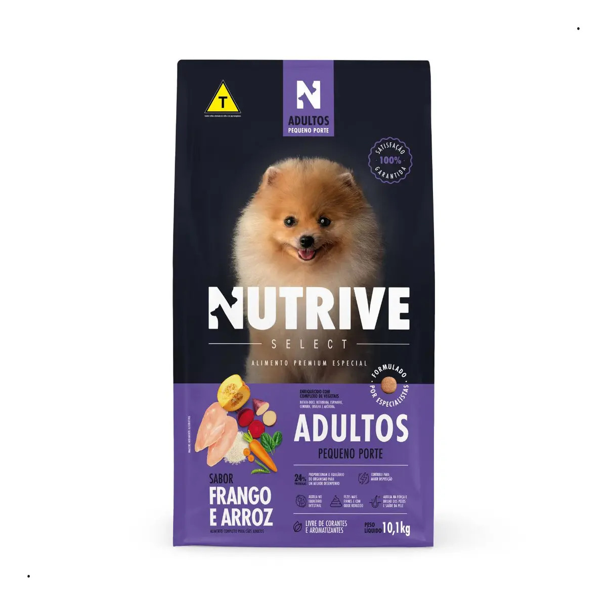 Ração Seca Nutrive Cães Adultos Pequeno Porte Frango Arroz 10.1kg