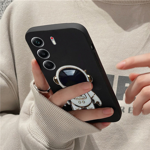 Funda Para Tecno Camon 40 Pro Plano Suave Astronautas Y Mica