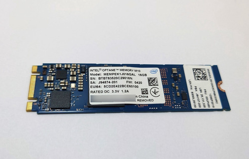 Unidad Estado Sólido Ssd  Intel Optane M10 16gb Nvme Pci-exp