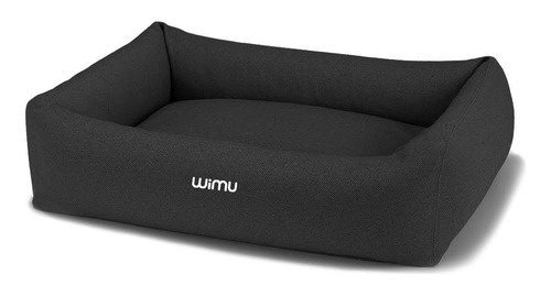 Cama Para Perro Gato Mascota Suave Comoda Resistente 65x40cm Color Negro