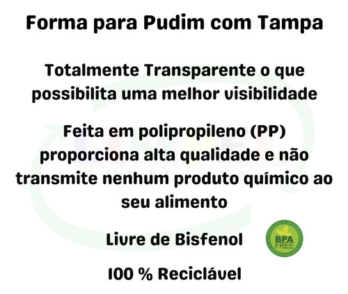 100 Forma Mini Pudim Forneável Banho Maria Microondas 120ml