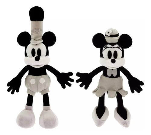 Peluches Steamboat Willie Mickey Y Minnie Mouse Disney Store