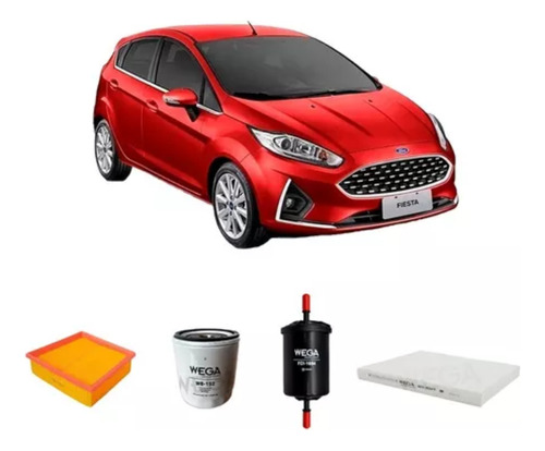  Kit Filtros Wega Ford Fiesta Kinetic ( Fiesta Vi )