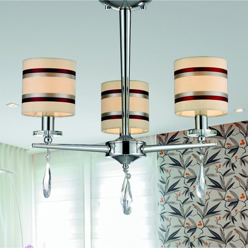 Lustre Candelabro Taschibra Compostela 3 - 3 Lâmpadas Jc