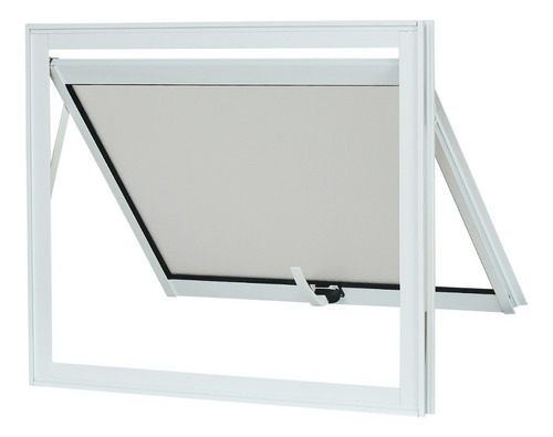 Janela Vitro De Banheiro 60x60 Aluminio Branco Maximo Ar Cor Vitro de Banheiro Branco