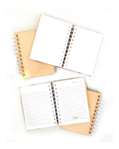 Cuaderno/anotador/agenda En Fibrofácil X 6 Unidades.